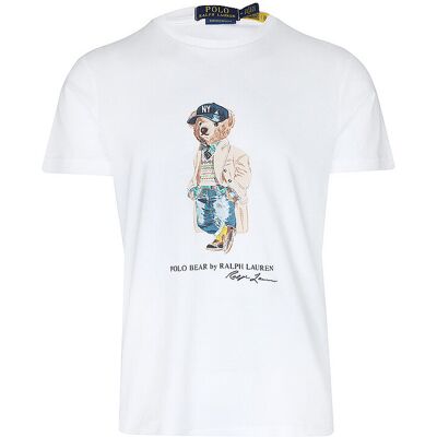 Ralph Lauren T-shirt blanc M - Publicité Ralph Lauren T-shirt blanc M - Publicité