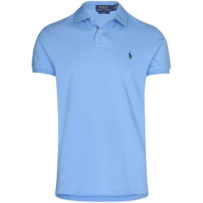 Ralph Lauren Poloshirt Slim Fit bleu clair XL - Publicité Ralph Lauren Poloshirt Slim Fit bleu clair XL - Publicité