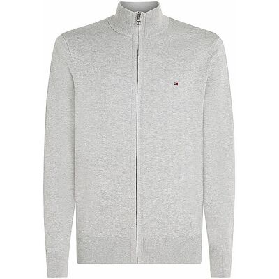 Tommy Hilfiger Gilet en maille gris clair XXXL - Publicité Tommy Hilfiger Gilet en maille gris clair XXXL - Publicité