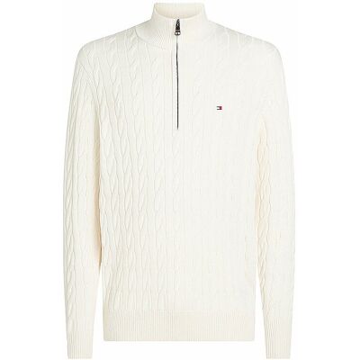 Tommy Hilfiger Pull Troyer crème L - Publicité Tommy Hilfiger Pull Troyer crème L - Publicité
