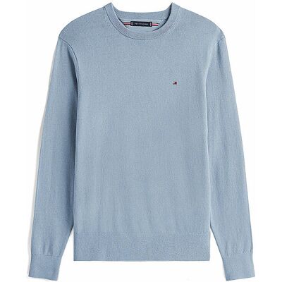 Tommy Hilfiger Pull bleu clair L - Publicité Tommy Hilfiger Pull bleu clair L - Publicité
