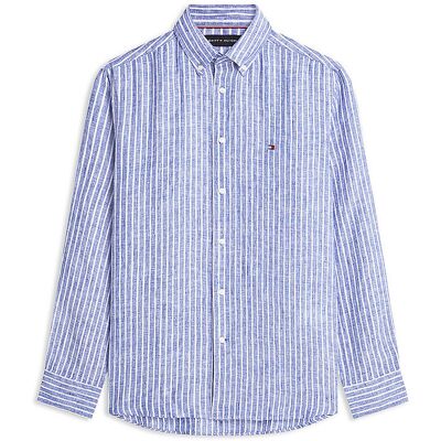 Tommy Hilfiger Chemise en lin bleu XXL - Publicité Tommy Hilfiger Chemise en lin bleu XXL - Publicité
