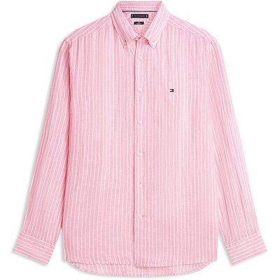Tommy Hilfiger Chemise en lin rose XXL - Publicité Tommy Hilfiger Chemise en lin rose XXL - Publicité