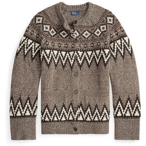 Ralph Lauren Cardigan marron clair S - Publicité Ralph Lauren Cardigan marron clair S - Publicité