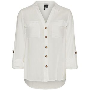 Vero Moda Blouse à manches longues VMBUMPY blanc XL - Publicité Vero Moda Blouse à manches longues VMBUMPY blanc XL - Publicité