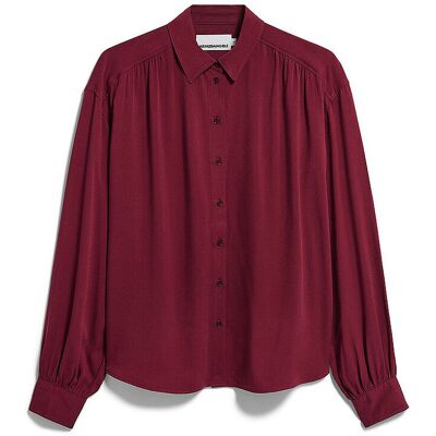 Armedangels Blouse EFINARAA rouge foncé XL - Publicité Armedangels Blouse EFINARAA rouge foncé XL - Publicité
