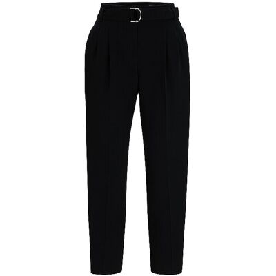 Boss Pantalon de tailleur coupe droite TAPIAH noir 42 - Publicité Boss Pantalon de tailleur coupe droite TAPIAH noir 42 - Publicité