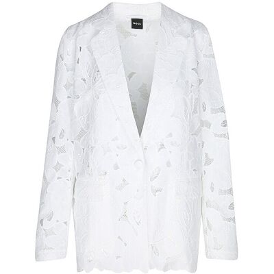 Boss Blazer Coupe Décontractée JONARA blanc 34 - Publicité Boss Blazer Coupe Décontractée JONARA blanc 34 - Publicité