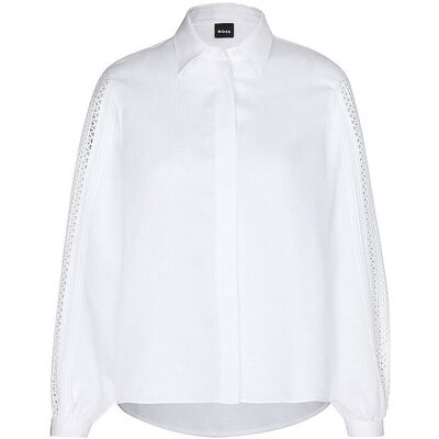 Boss Bluse BADORA blanc 38 - Publicité Boss Bluse BADORA blanc 38 - Publicité