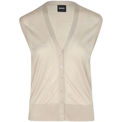 Boss Cardigan FUMI beige S - Publicité Boss Cardigan FUMI beige S - Publicité