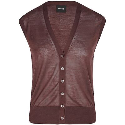 Boss Cardigan FUMI marron S - Publicité Boss Cardigan FUMI marron S - Publicité
