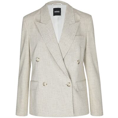 Boss Blazer JALETO9 crème 36 - Publicité Boss Blazer JALETO9 crème 36 - Publicité