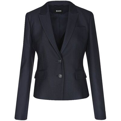 Boss Blazer Slim Fit JIA18 bleu marine 36 - Publicité Boss Blazer Slim Fit JIA18 bleu marine 36 - Publicité
