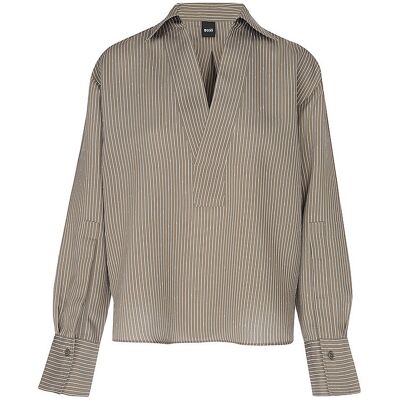 Boss Blouse BATALA marron 36 - Publicité Boss Blouse BATALA marron 36 - Publicité