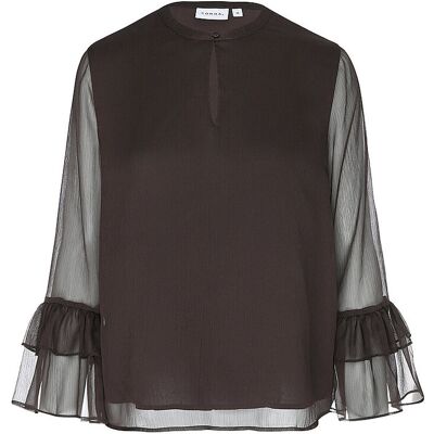 Comma Blouse marron 44 - Publicité Comma Blouse marron 44 - Publicité