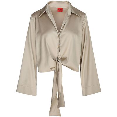 Hugo Blouse ERRIKA marron clair 38 - Publicité Hugo Blouse ERRIKA marron clair 38 - Publicité