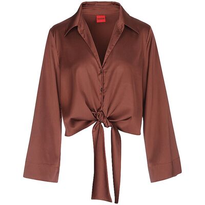 Hugo Blouse ERRIKA marron 32 - Publicité Hugo Blouse ERRIKA marron 32 - Publicité