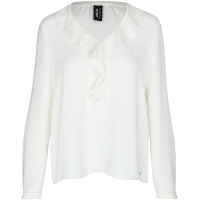 Marc Cain Blouse crème 44 - Publicité Marc Cain Blouse crème 44 - Publicité