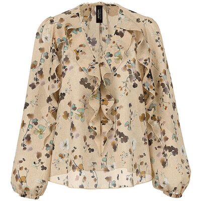 Marc Cain Blouse crème 44 - Publicité Marc Cain Blouse crème 44 - Publicité