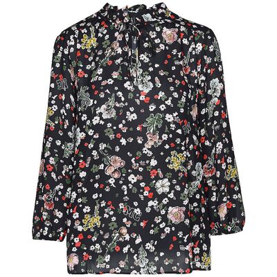 Marc Cain Blouse bleu marine 44 - Publicité Marc Cain Blouse bleu marine 44 - Publicité