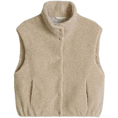 Marc O'Polo Gilet en fausse fourrure gris 34 - Publicité Marc O'Polo Gilet en fausse fourrure gris 34 - Publicité