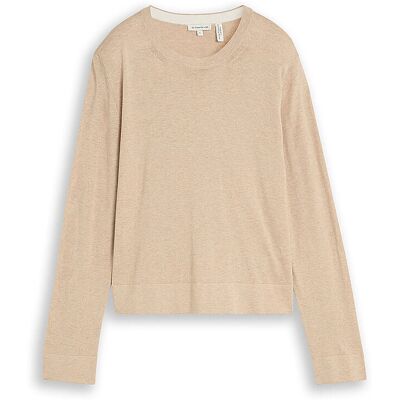 Tom Tailor Pull-over beige S - Publicité Tom Tailor Pull-over beige S - Publicité