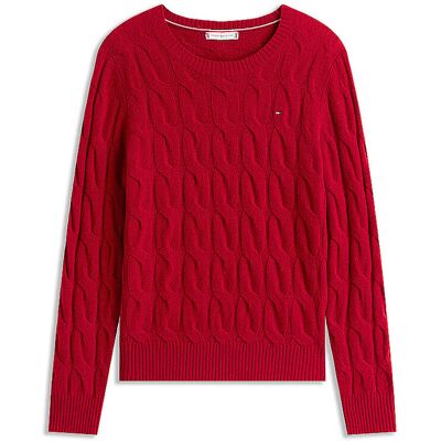 Tommy Hilfiger Pull rouge XS - Publicité Tommy Hilfiger Pull rouge XS - Publicité