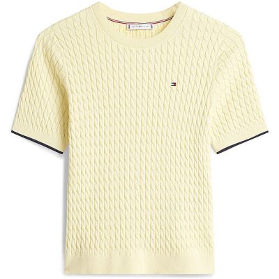 Tommy Hilfiger Pull jaune L - Publicité Tommy Hilfiger Pull jaune L - Publicité