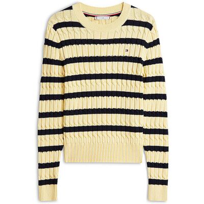 Tommy Hilfiger Pull jaune L - Publicité Tommy Hilfiger Pull jaune L - Publicité