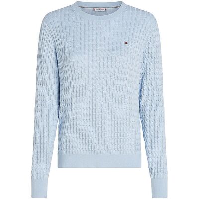 Tommy Hilfiger Pullover bleu clair M - Publicité Tommy Hilfiger Pullover bleu clair M - Publicité