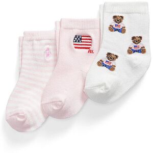 Ralph Lauren Chaussettes bébé lot de 3 blanc rose rose 18-24 Monate - Publicité Ralph Lauren Chaussettes bébé lot de 3 blanc rose rose 18-24 Monate - Publicité