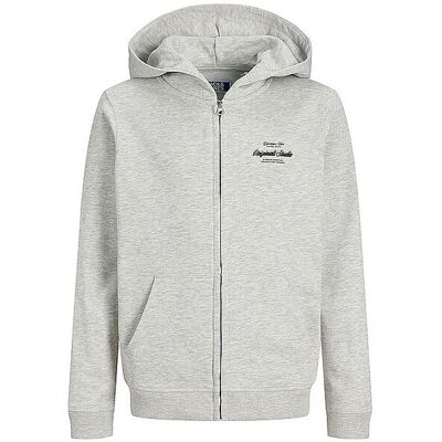 Jack & Jones Sweat-shirt zippé garçon JORNORREBRO blanc 140 - Publicité Jack & Jones Sweat-shirt zippé garçon JORNORREBRO blanc 140 - Publicité