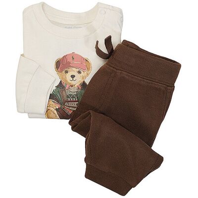 Ralph Lauren Ensemble bébé 2 pièces sweat-shirt et pantalon crème 86 - Publicité Ralph Lauren Ensemble bébé 2 pièces sweat-shirt et pantalon crème 86 - Publicité