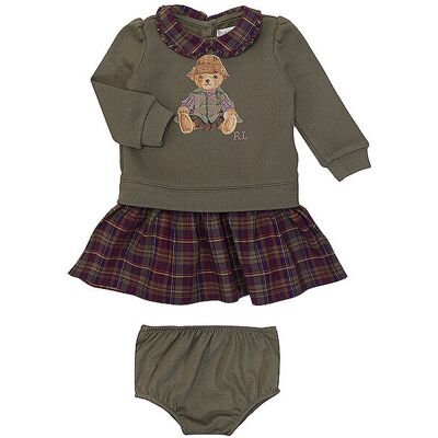Ralph Lauren Robe bébé fille olive 68 - Publicité Ralph Lauren Robe bébé fille olive 68 - Publicité