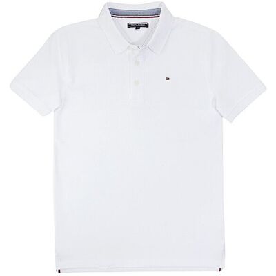 Tommy Hilfiger Polo Iconic garçon blanc 152 - Publicité Tommy Hilfiger Polo Iconic garçon blanc 152 - Publicité