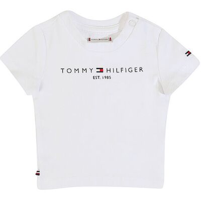 Tommy Hilfiger T-shirt bébé blanc 56 - Publicité Tommy Hilfiger T-shirt bébé blanc 56 - Publicité