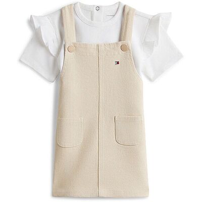 Tommy Hilfiger Ensemble bébé fille 2 pièces robe et T-shirt beige 62 - Publicité Tommy Hilfiger Ensemble bébé fille 2 pièces robe et T-shirt beige 62 - Publicité