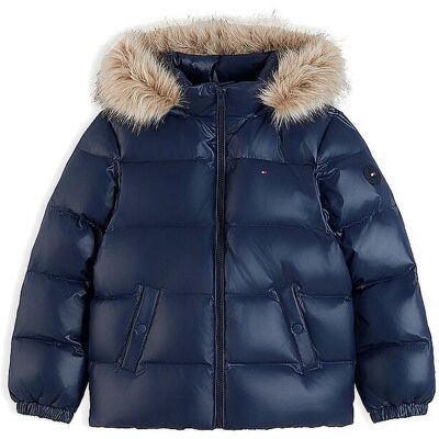 Tommy Hilfiger Doudoune ESSENTIAL pour fille bleu marine 152 - Publicité Tommy Hilfiger Doudoune ESSENTIAL pour fille bleu marine 152 - Publicité