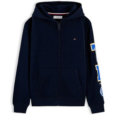 Tommy Hilfiger Sweat-veste garçon bleu marine 140 - Publicité Tommy Hilfiger Sweat-veste garçon bleu marine 140 - Publicité
