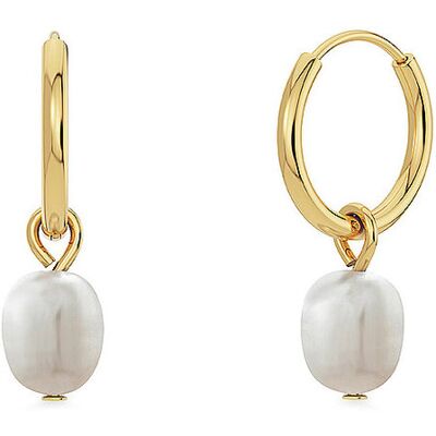 Edblad Boucles d'oreilles PERLA HOOPS Or or - Publicité Edblad Boucles d'oreilles PERLA HOOPS Or or - Publicité