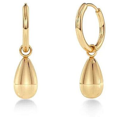 Edblad Boucles d'oreilles DROP MINI HOOPS Or or - Publicité Edblad Boucles d'oreilles DROP MINI HOOPS Or or - Publicité