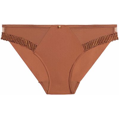 Aubade Slip SHEER EMOTION honey marron clair 38 - Publicité Aubade Slip SHEER EMOTION honey marron clair 38 - Publicité
