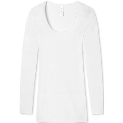 Schiesser T-shirt à manches longues LUXURY blanc blanc 46 - Publicité Schiesser T-shirt à manches longues LUXURY blanc blanc 46 - Publicité