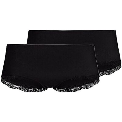 Skiny Panty lot de 2 CLASSICOTTON noir noir 40 - Publicité Skiny Panty lot de 2 CLASSICOTTON noir noir 40 - Publicité