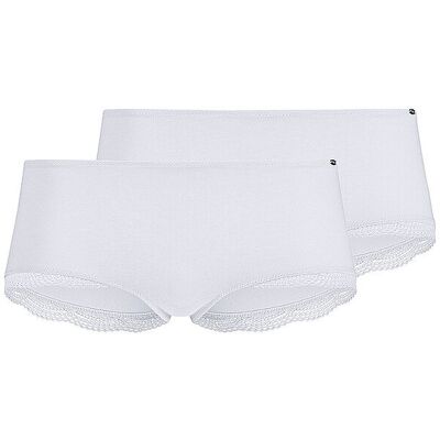 Skiny Panty lot de 2 CLASSICOTTON blanc blanc 42 - Publicité Skiny Panty lot de 2 CLASSICOTTON blanc blanc 42 - Publicité