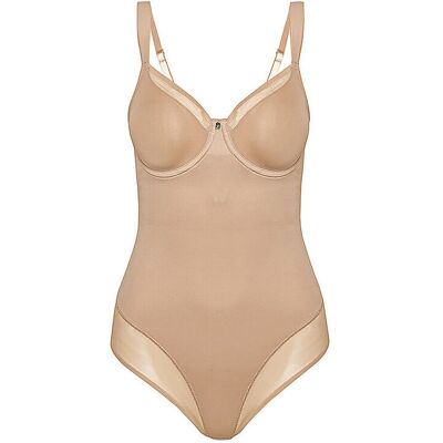 Triumph Body gainant à armatures TRUE SHAPE SENSATION smooth skin beige 85C - Publicité Triumph Body gainant à armatures TRUE SHAPE SENSATION smooth skin beige 85C - Publicité