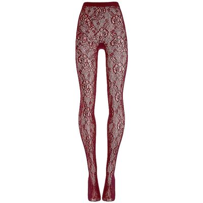 Wolford Collant de mode INFINITE ROSE NET bordeaux rouge foncé L - Publicité Wolford Collant de mode INFINITE ROSE NET bordeaux rouge foncé L - Publicité