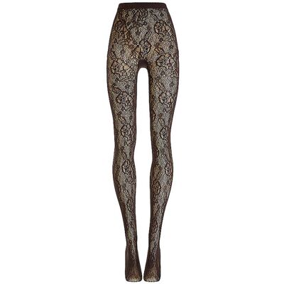 Wolford Collant de mode INFINITE ROSE NET dark wood marron L - Publicité Wolford Collant de mode INFINITE ROSE NET dark wood marron L - Publicité