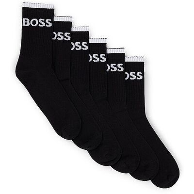 Boss Chaussettes lot de 6 noir noir - Publicité Boss Chaussettes lot de 6 noir noir - Publicité