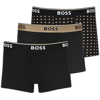 Boss Lot de 3 caleçons POWER DESIG beige moyen noir S - Publicité Boss Lot de 3 caleçons POWER DESIG beige moyen noir S - Publicité